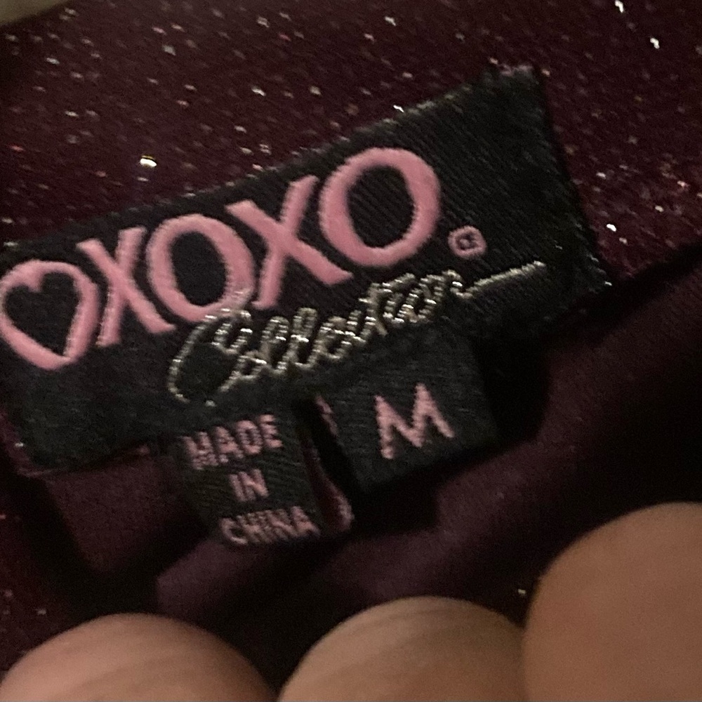 XOXO full length purple glitter Prom Dress - Picture 5 of 5